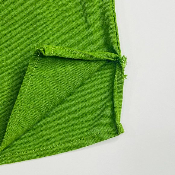 Hand Embroidered Green Floral Blouse Handmade In Mexico - Picture 7 of 10